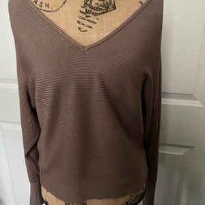 Pink Rose mauve color long sleeve top.